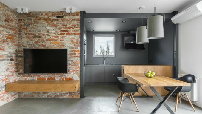 Industrial style home interior